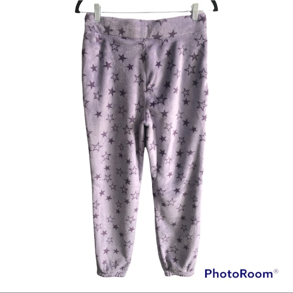 WILDFOX cozy warm plush tapered leg star jogger sweatpants NWT - Picture 3 of 6
